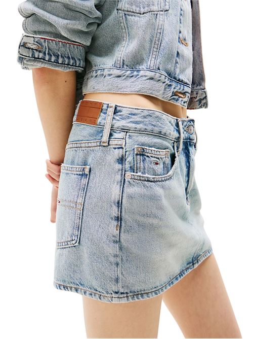 Minigonna in denim chiaro Tommy Jeans | DW0DW201331AB